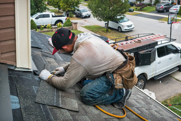 Professional Flat Roof Repair technician working in Oglesby, IL